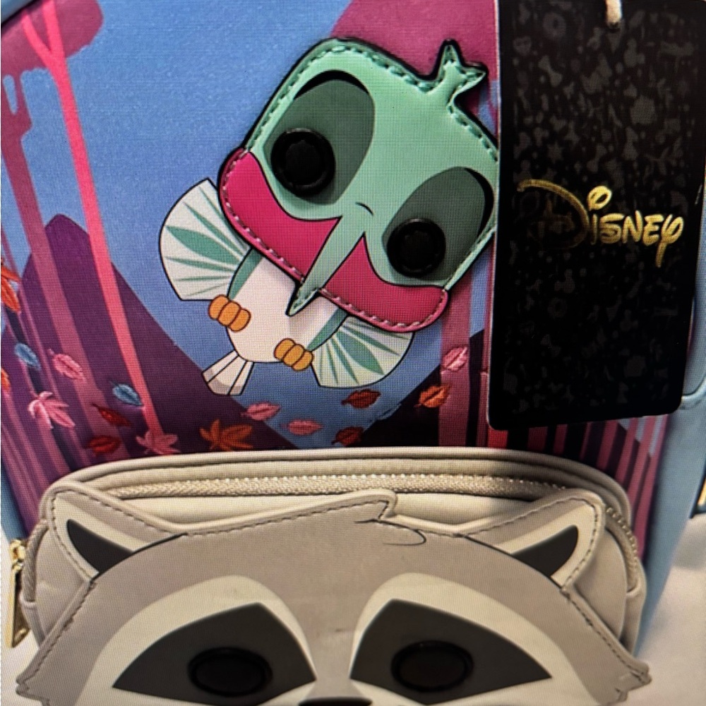 Disney Loungefly Backpack with Owl and Raccoon Meeko Flit - Picture 2 of 11